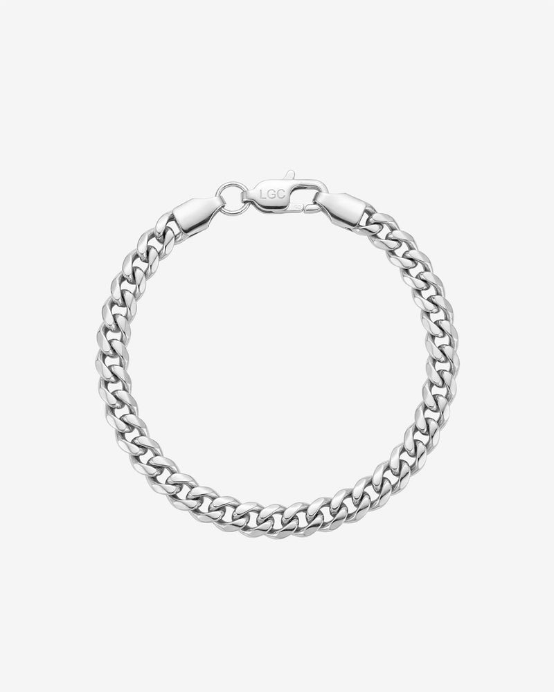 CUBAN SILVER BRACELET - 5MM