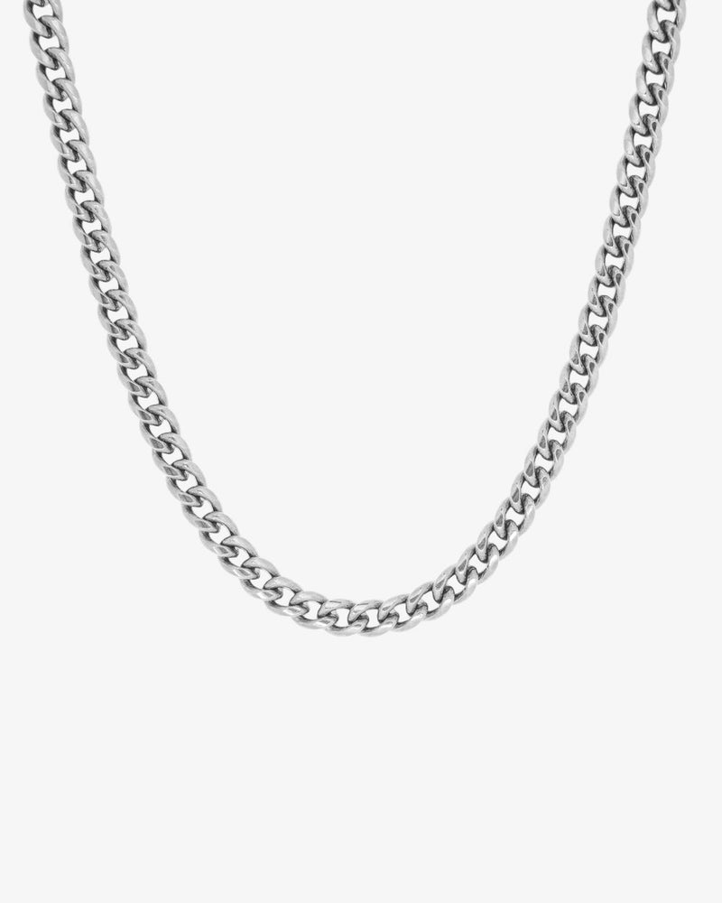 CUBAN SILVER CHAIN - 5MM