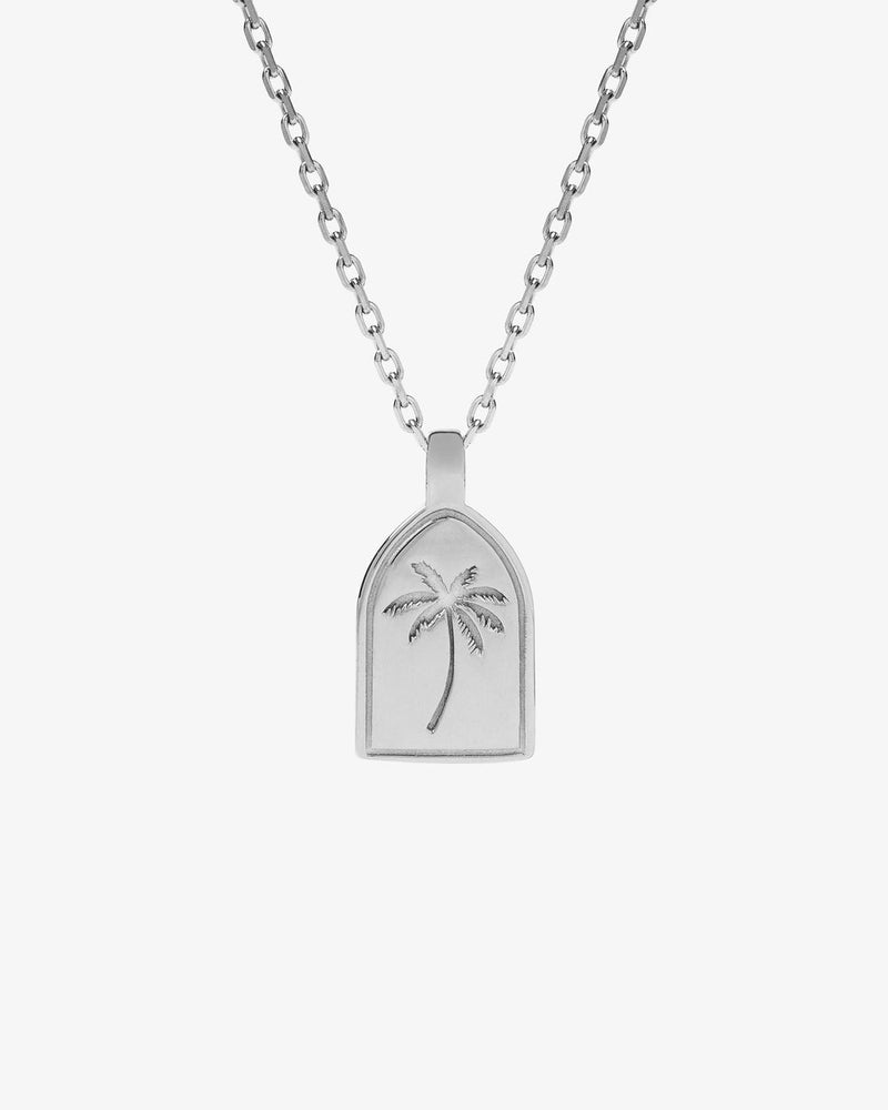 PALM SILVER NECKLACE