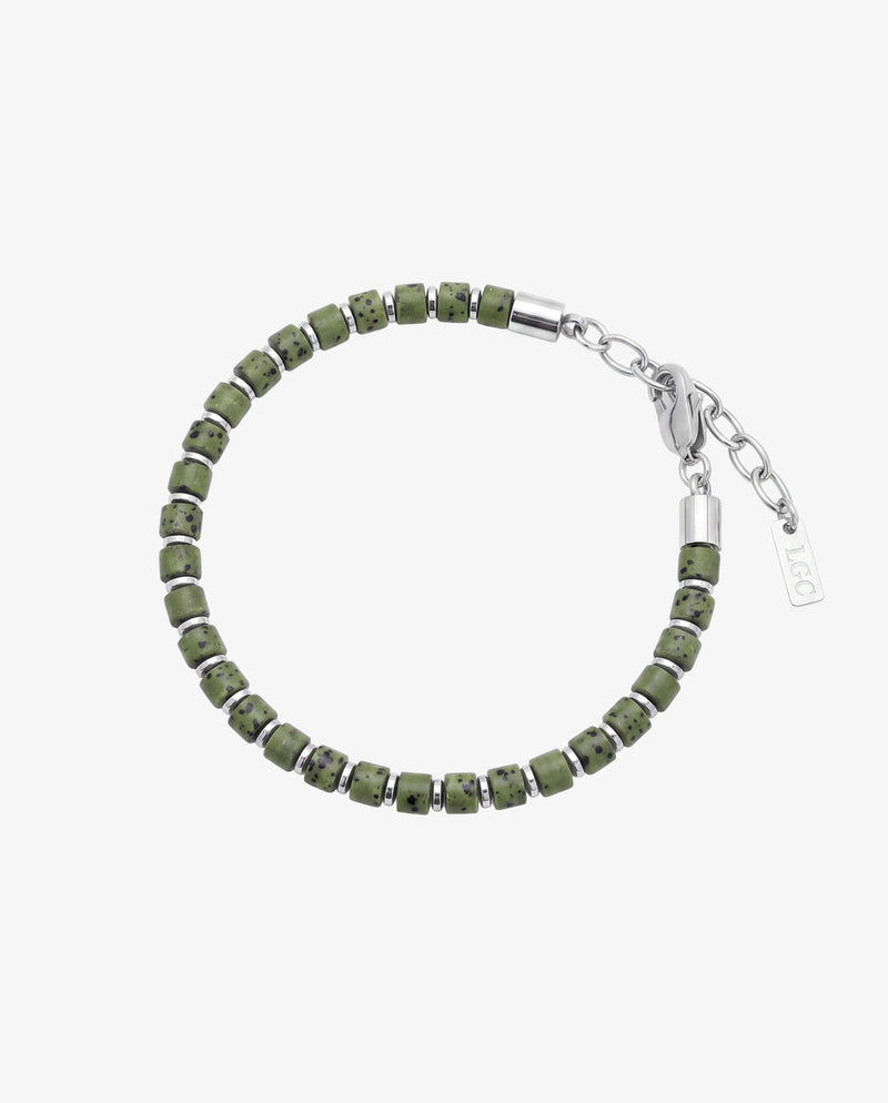 STONE BRACELET - GREEN LAVA