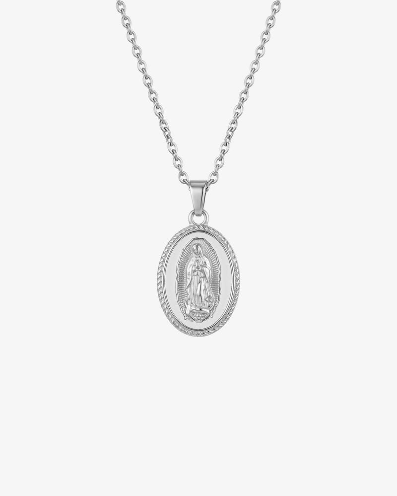 VIRGIN MARY SILVER NECKLACE