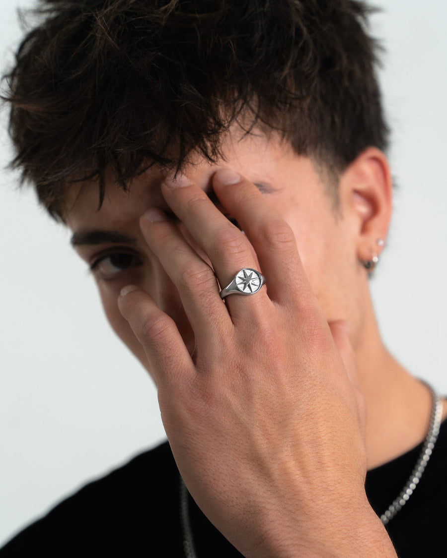 STAR SILVER RING