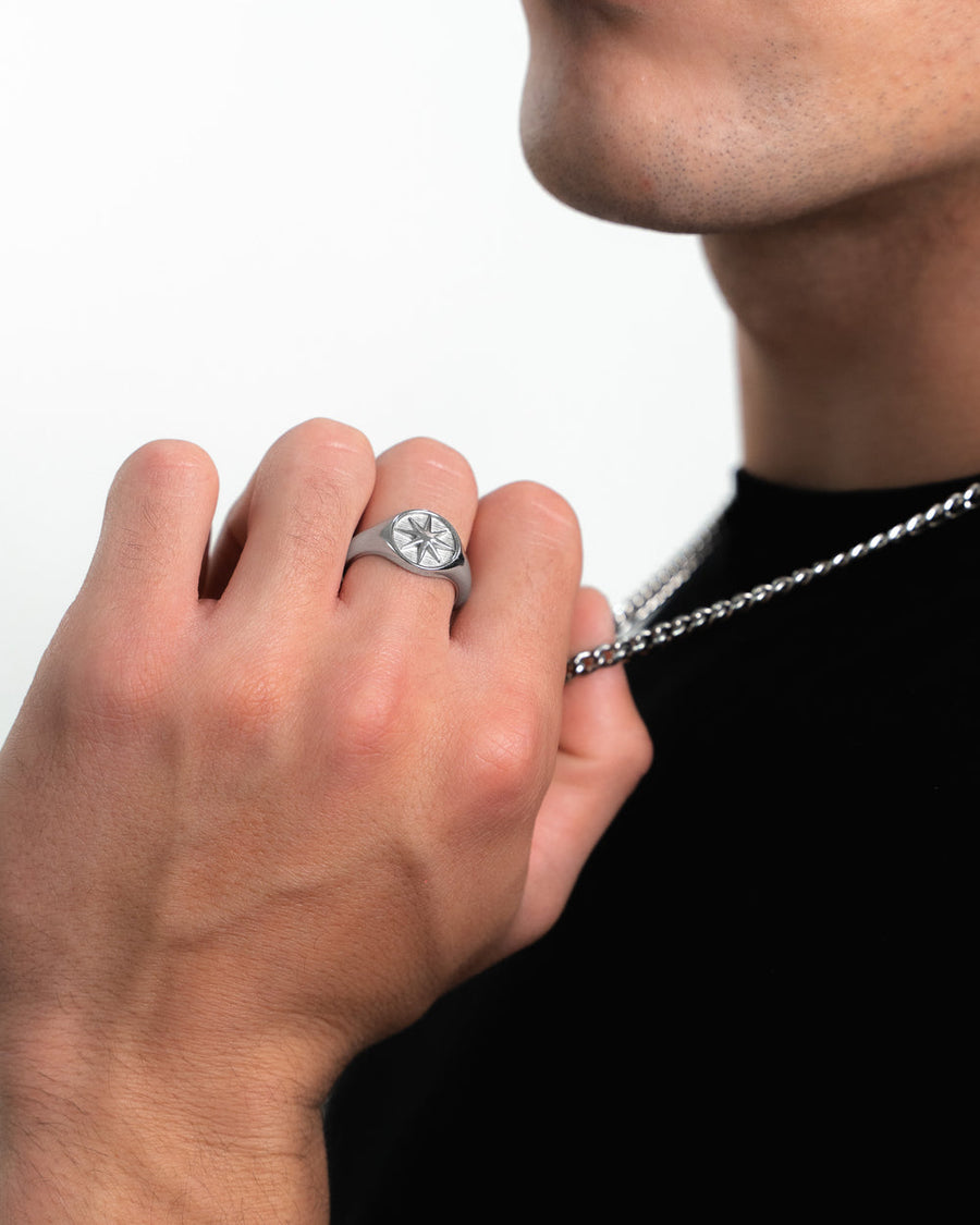 STAR SILVER RING