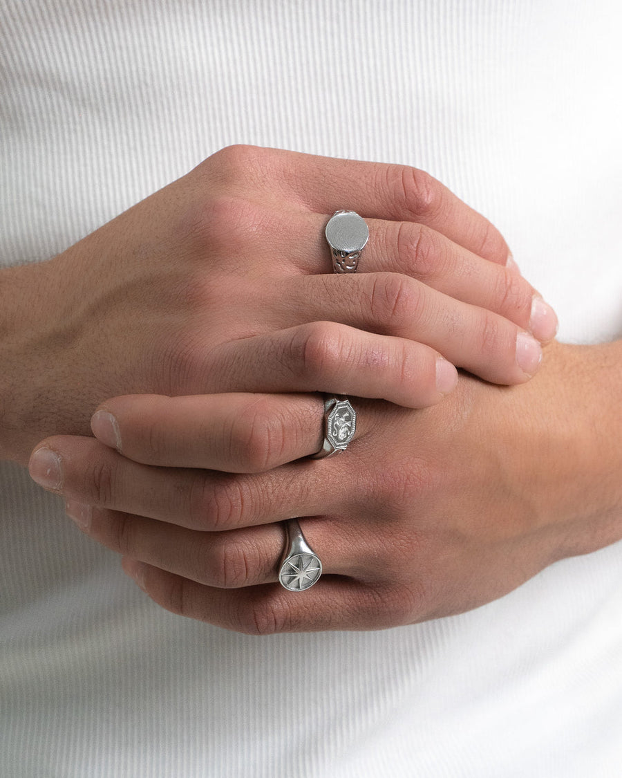 STAR SILVER RING