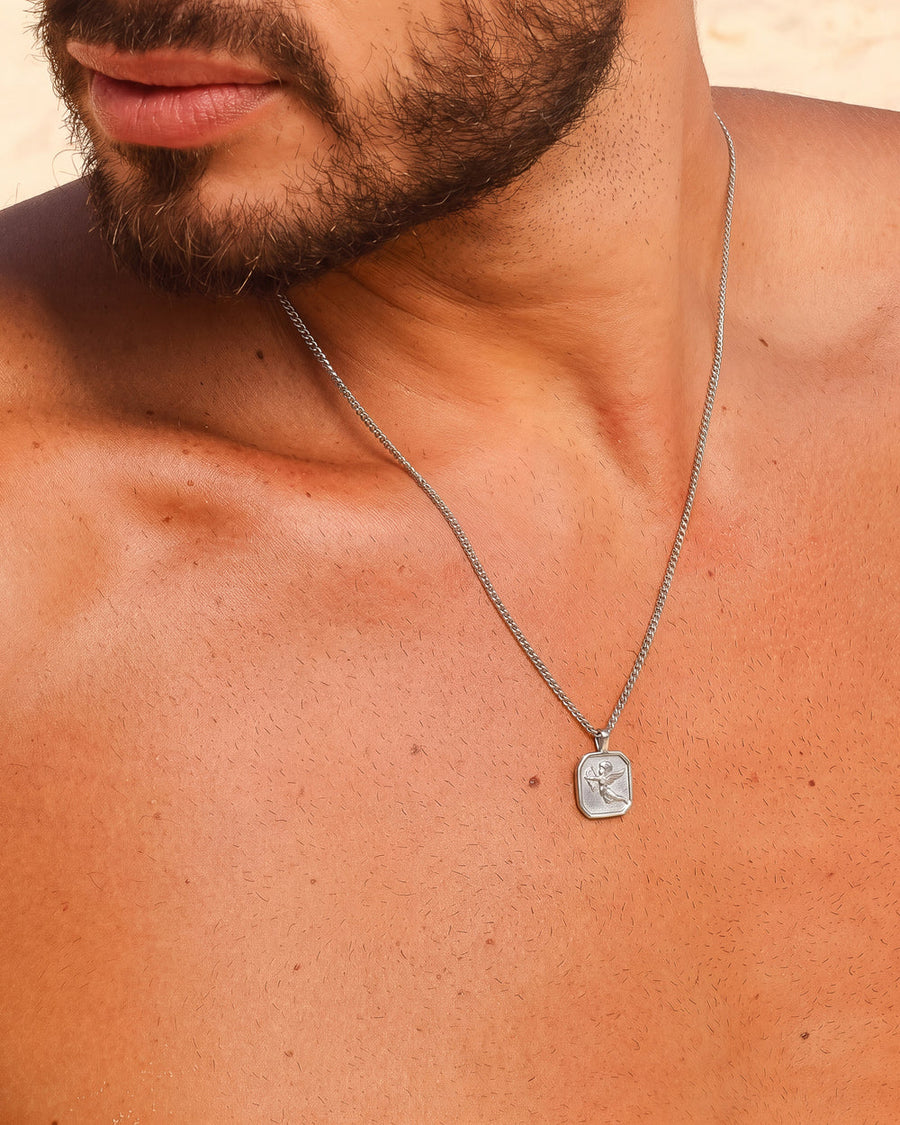 SAVIOR SILVER NECKLACE