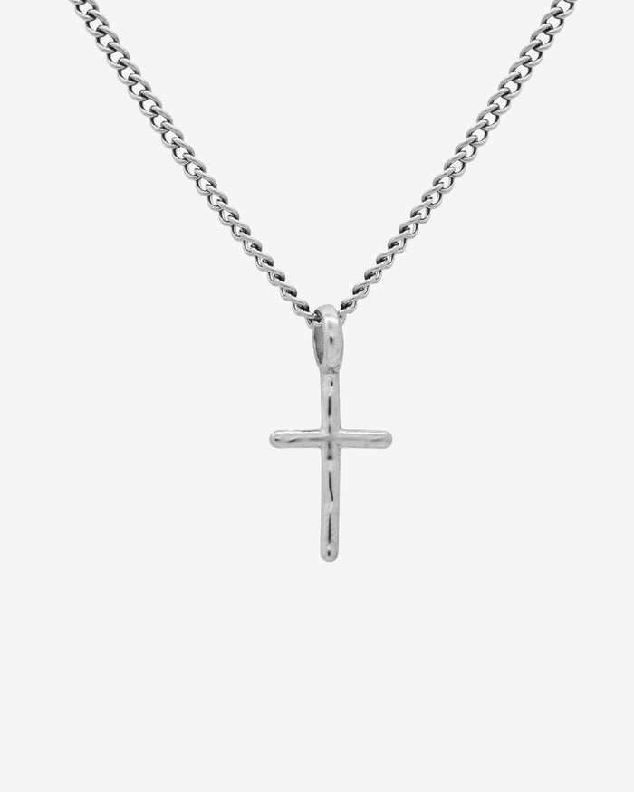 CROSS SILVER NECKLACE