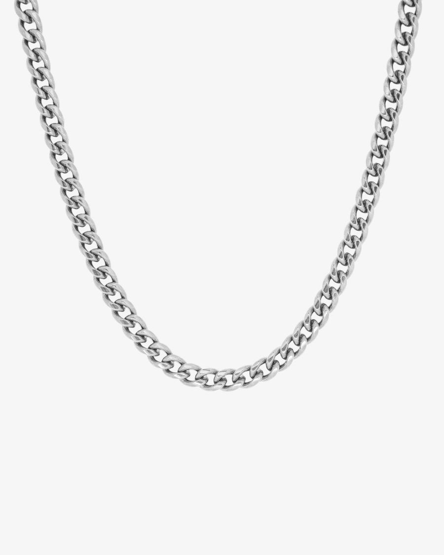 CUBAN SILVER CHAIN - 5MM