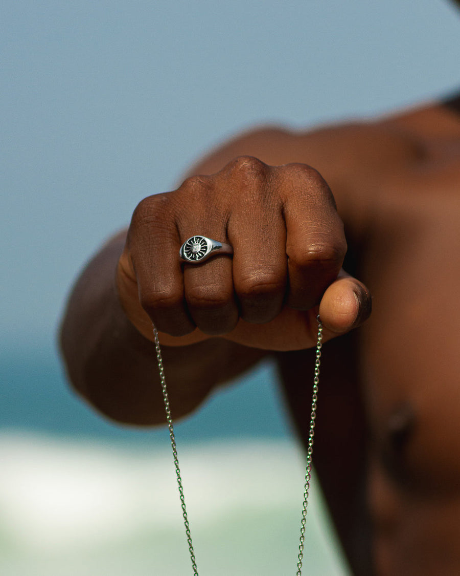 HELIO SILVER RING