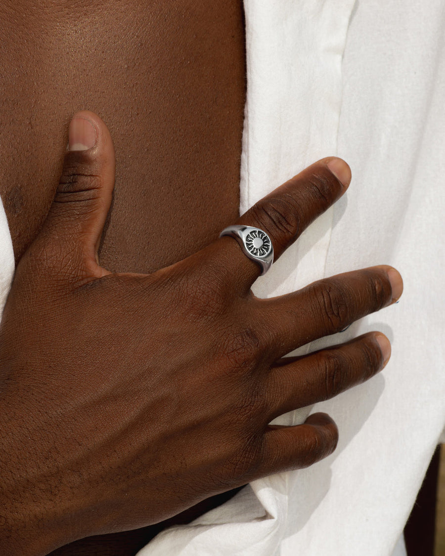 HELIO SILVER RING