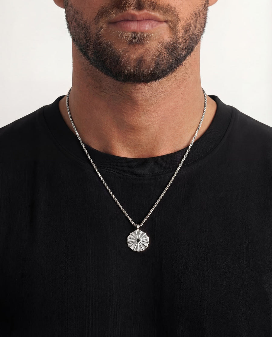 SILK SILVER NECKLACE