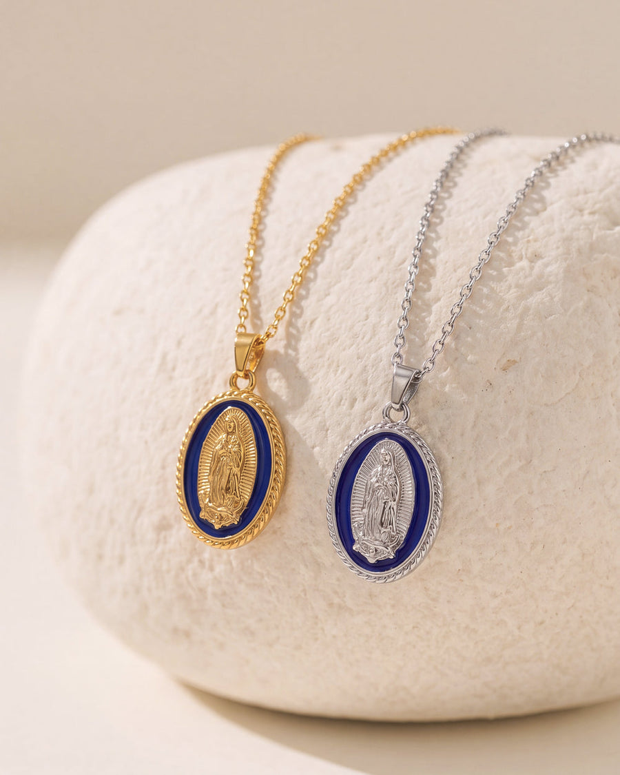 VIRGIN MARY GOLD NECKLACE