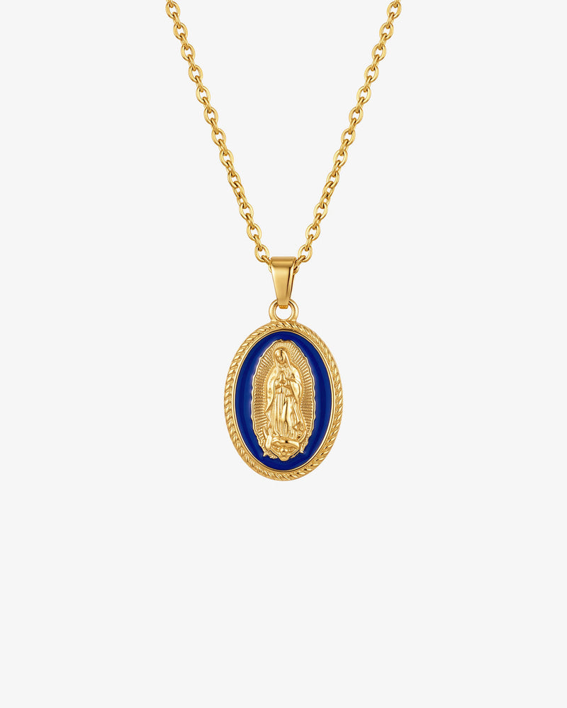 VIRGIN MARY GOLD NECKLACE