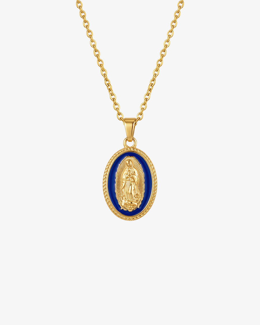 VIRGIN MARY GOLD NECKLACE